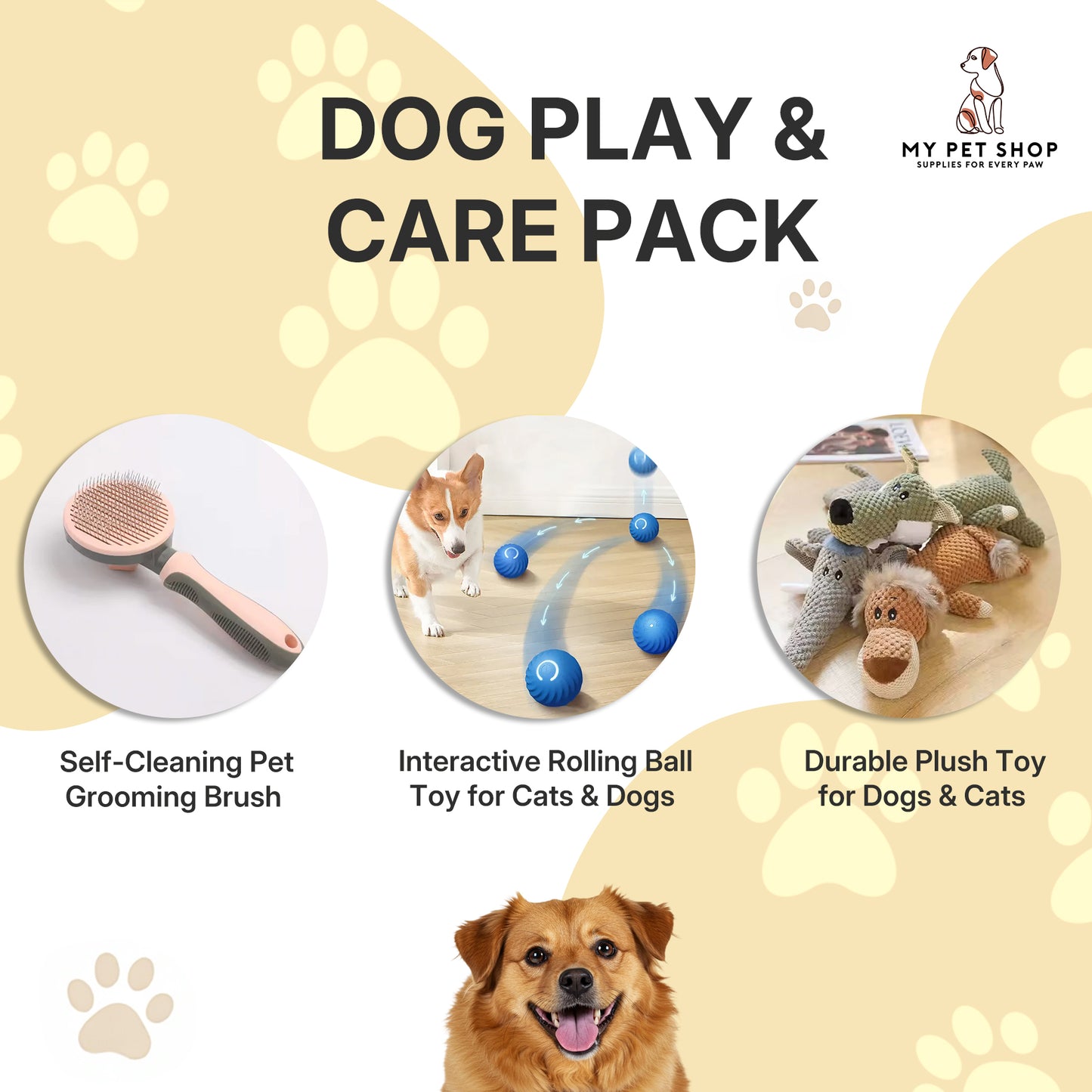 Dog Play & Care Pack – Keep Your Dog Happy & Healthy 🐶💛