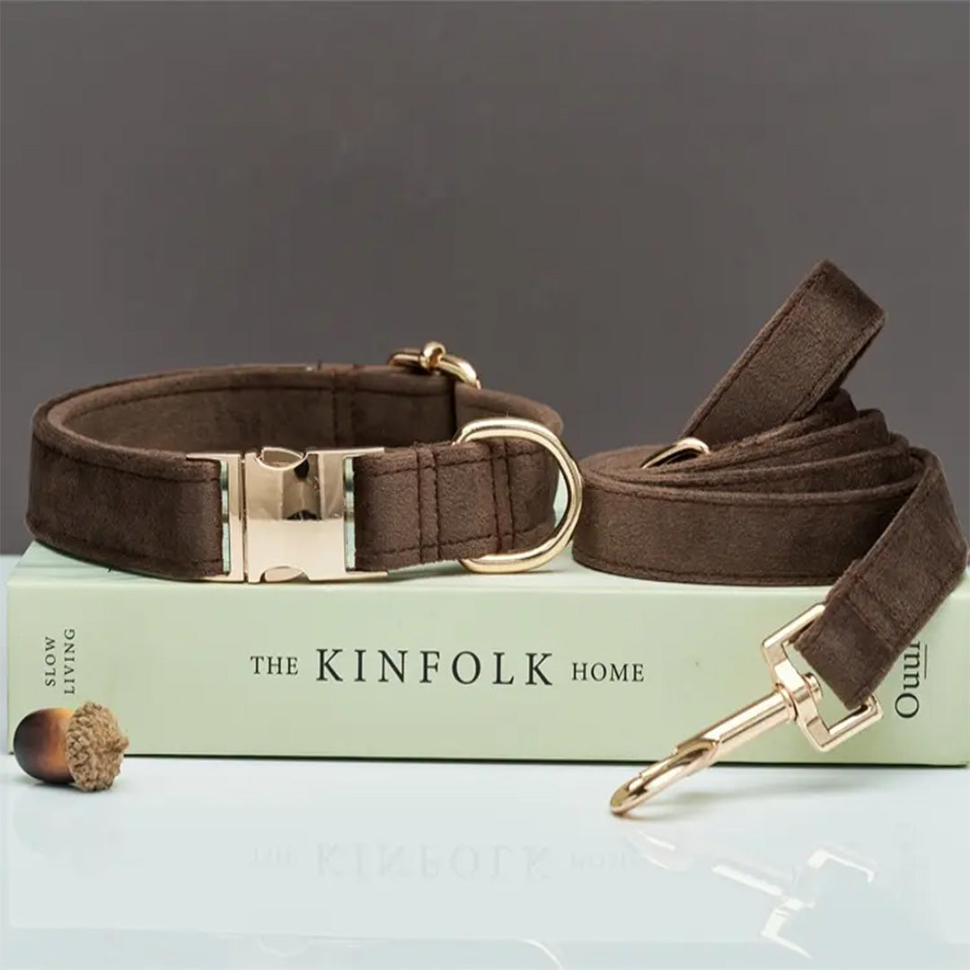 Dog Leash and Collar Set | Velvet Collar Set | My Pet Shop